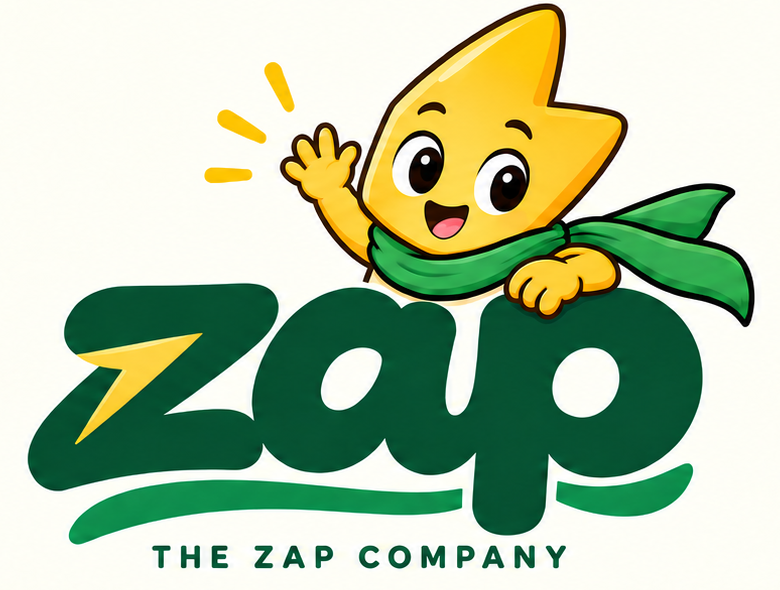 Zappy waves from the Zap wordmark